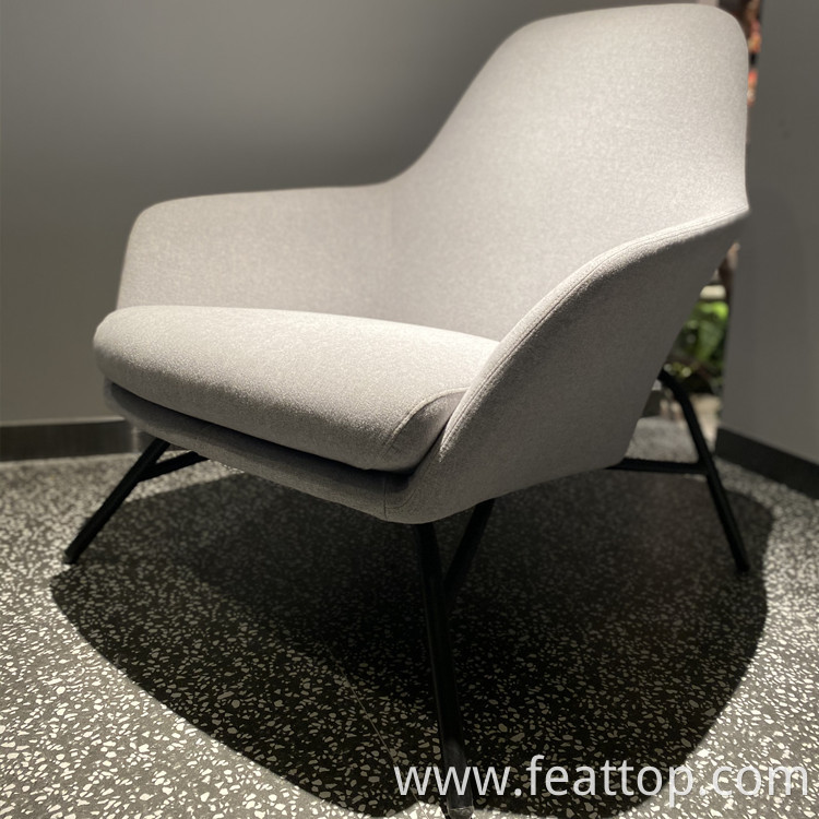 Denmark Design Light Luxury Backrest Petal Type Sofa Chair Office Living Lounge Chair